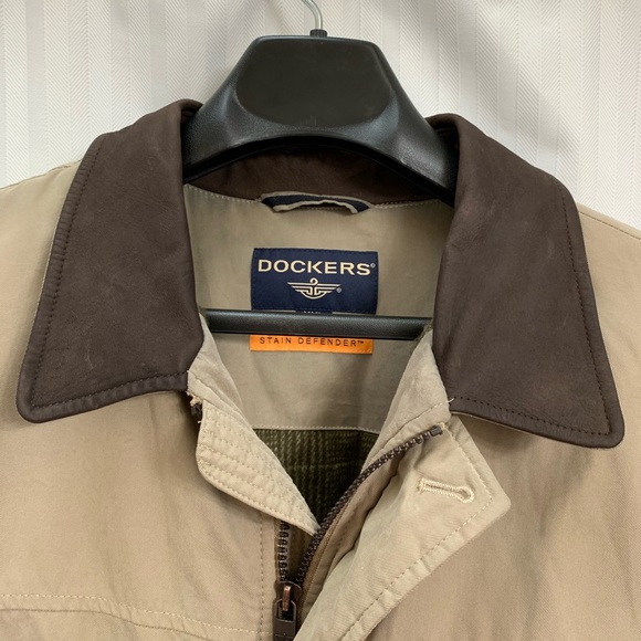 Men's Dockers Jacket With Leather Collar XXL - Picture 5 of 8